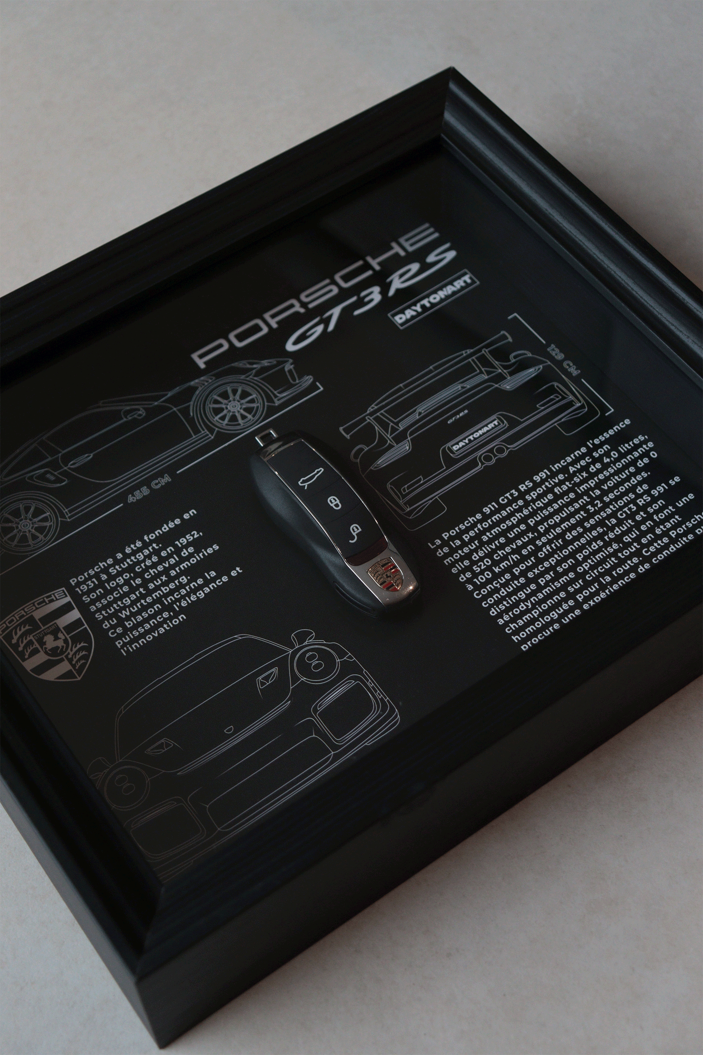 Cadre Porsche GT3 RS 991 Fiche Technique Daytonart.fr