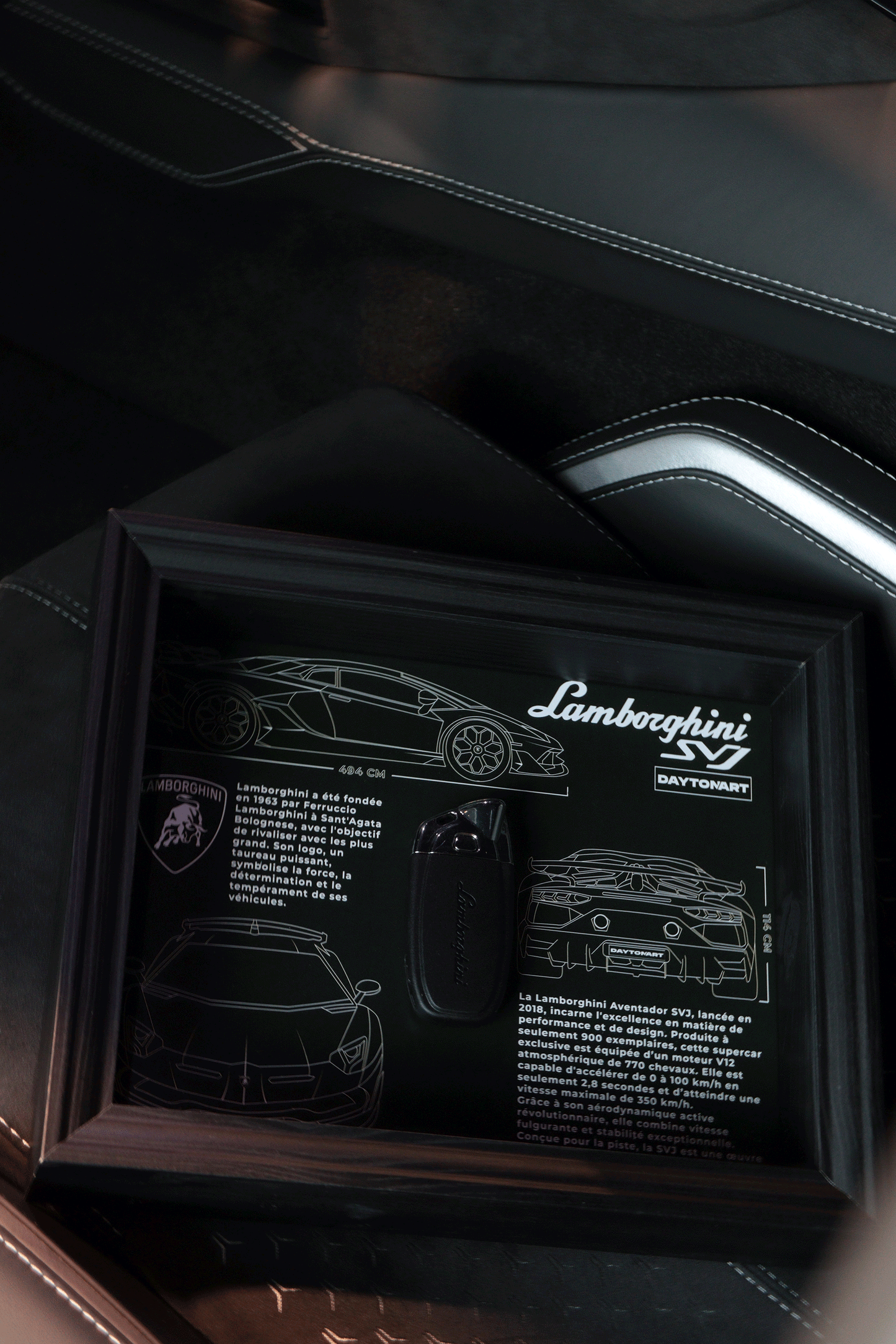 Cadre Lamborghini SVJ Fiche Technique Daytonart.fr