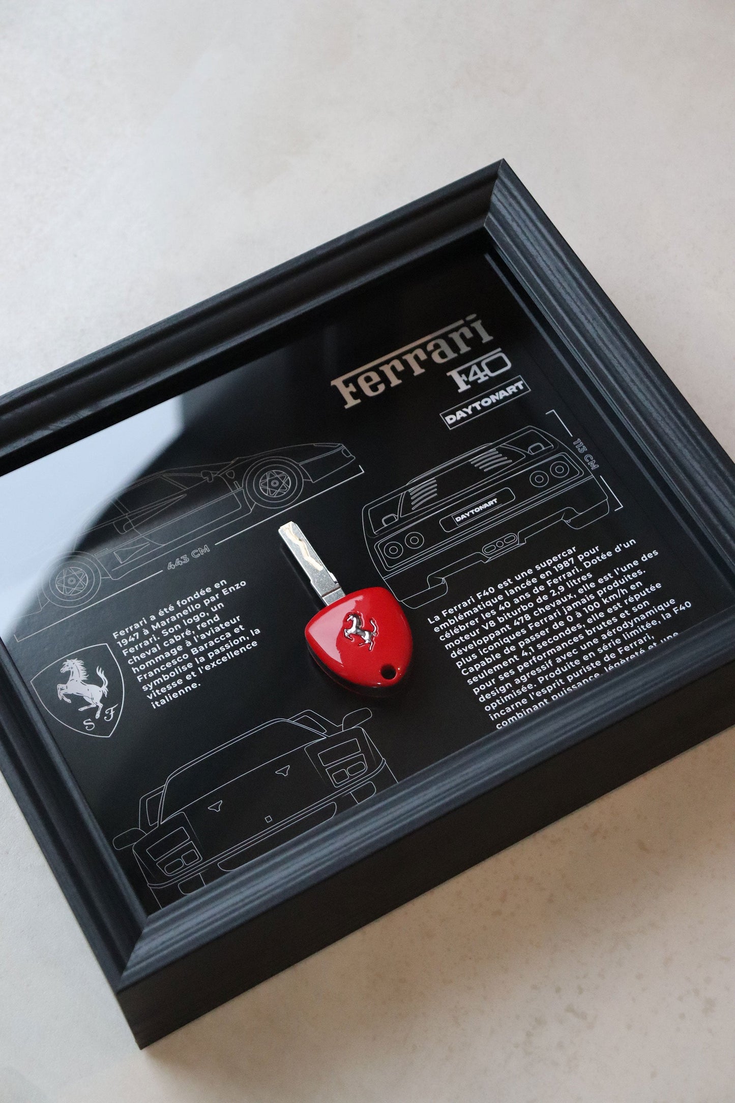Cadre Ferrari F40 Fiche Technique Daytonart.fr