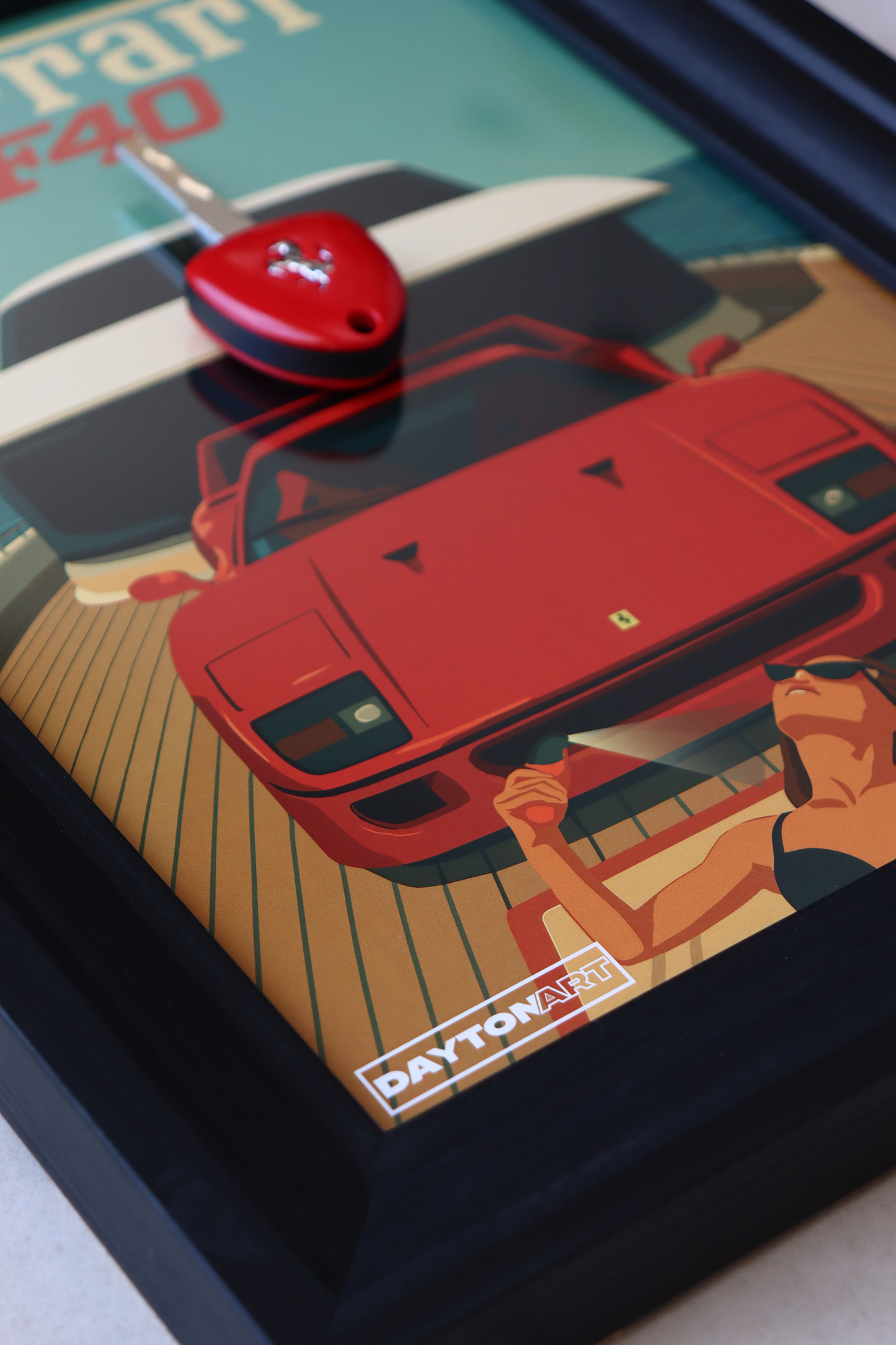 Cadre Ferrari F40 Yacht Daytonart.fr