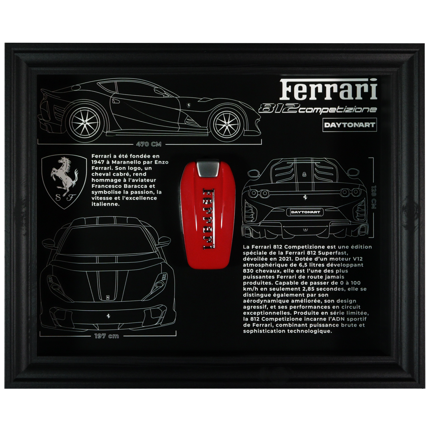 Cadre Ferrari 812 Competizione Fiche Technique