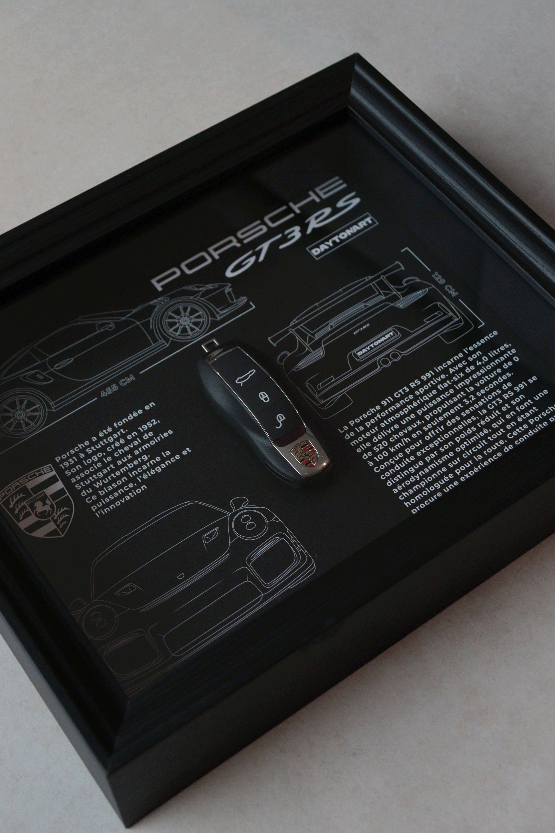 Cadre Porsche GT3 RS 991 Fiche Technique Daytonart.fr