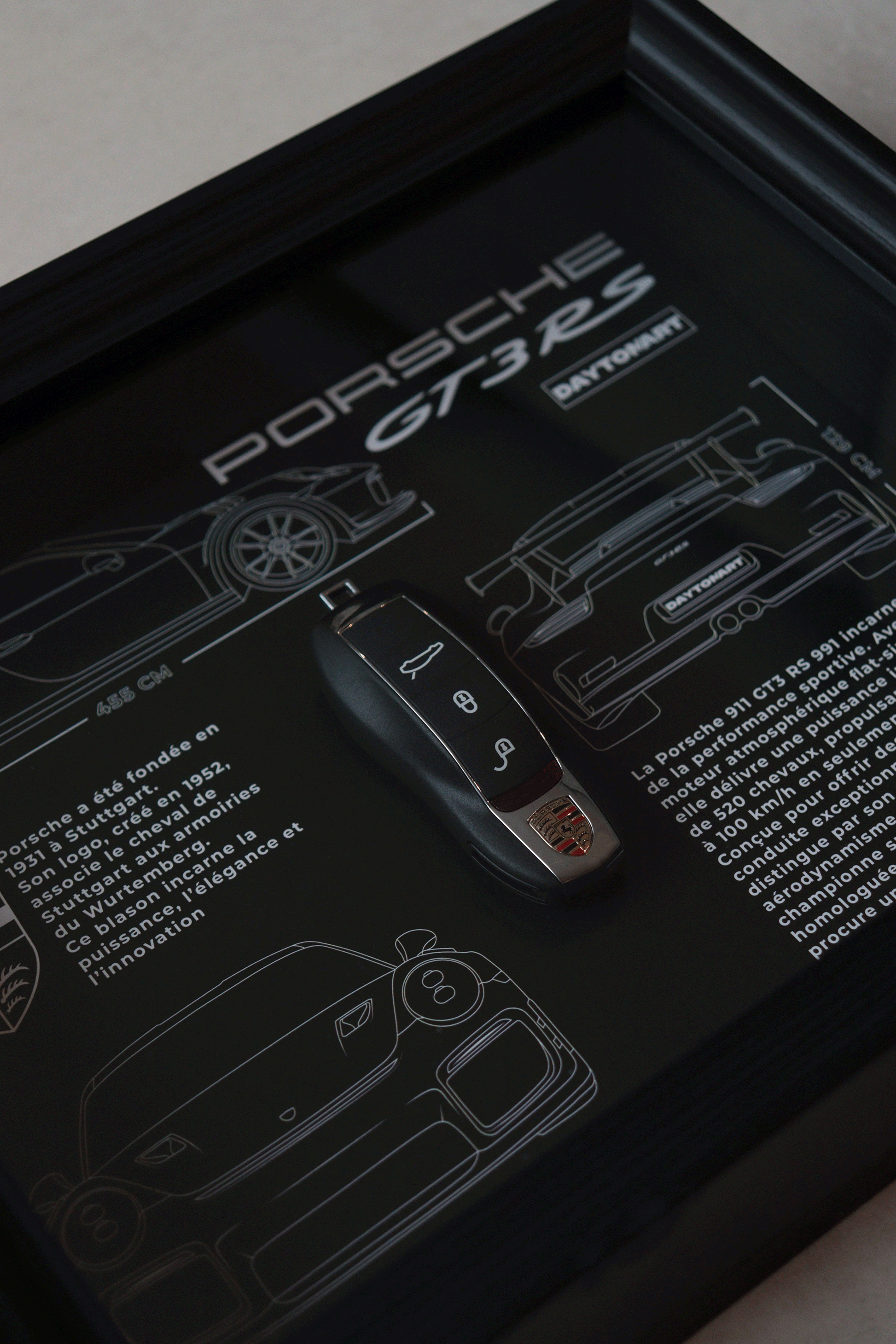 Cadre Porsche GT3 RS 991 Fiche Technique Daytonart.fr