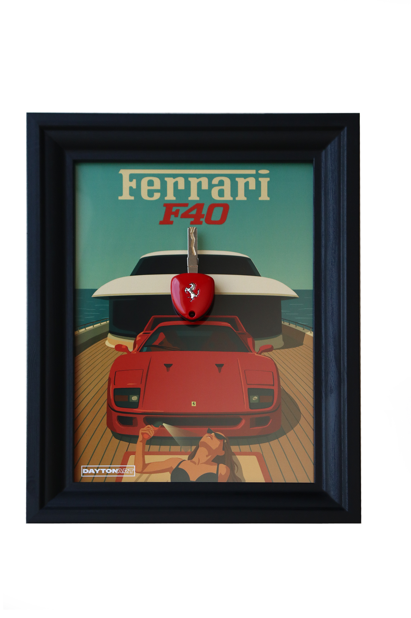 Cadre Ferrari F40 Yacht Daytonart.fr