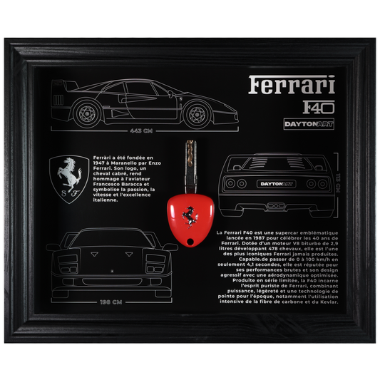 Cadre Ferrari F40 Fiche Technique Daytonart.fr