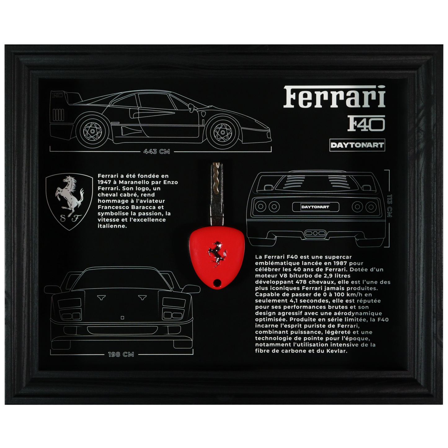 Cadre Ferrari F40 Fiche Technique