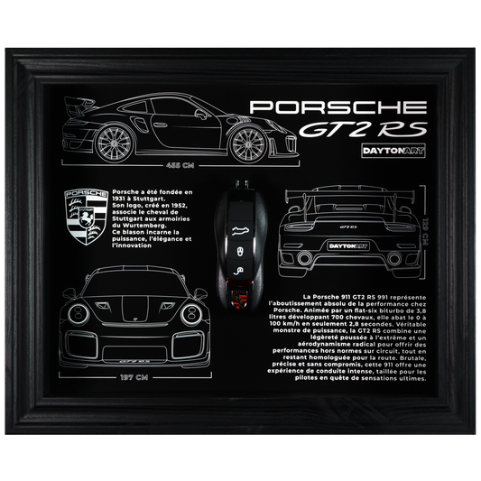 Cadre Porsche GT2 RS Fiche Technique Daytonart.fr