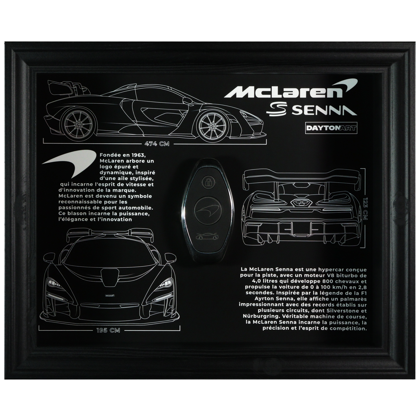 Cadre McLaren Senna Fiche Technique