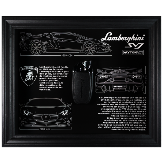 Cadre Lamborghini SVJ Fiche Technique Daytonart.fr